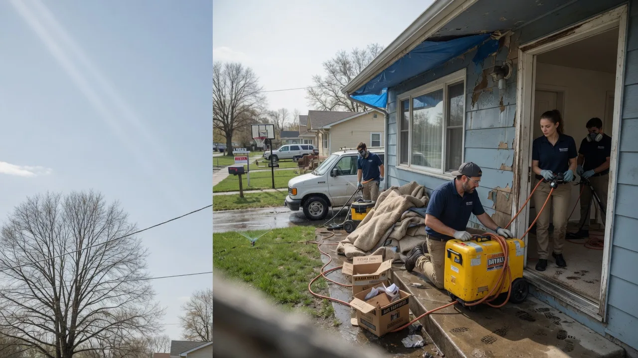 Basement Flood Cleanup in Virden, IL near me